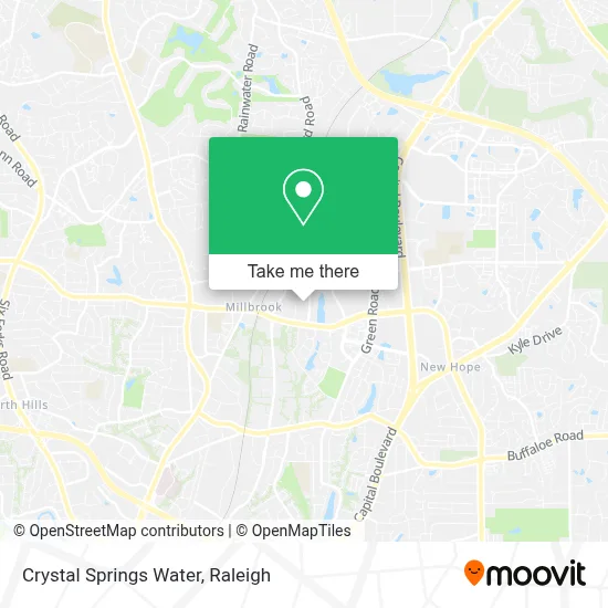 Crystal Springs Water map