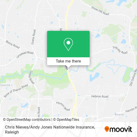 Chris Nieves / Andy Jones Nationwide Insurance map