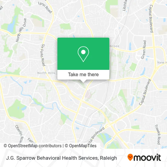 J.G. Sparrow Behavioral Health Services map