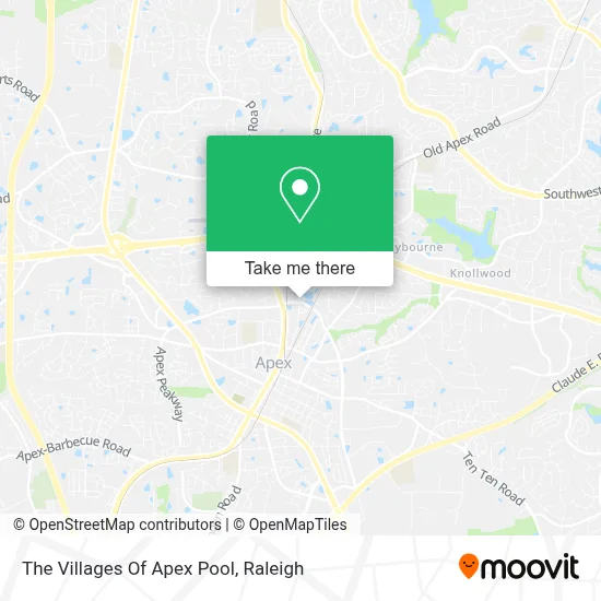 The Villages Of Apex Pool map