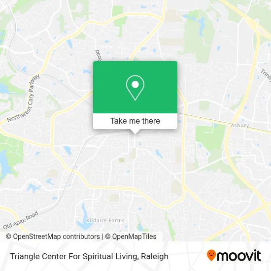 Triangle Center For Spiritual Living map