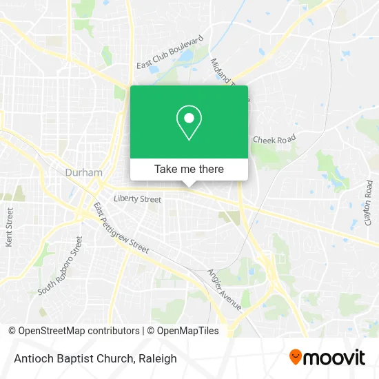 Antioch Baptist Church map