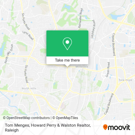 Tom Menges, Howard Perry & Walston Realtor map