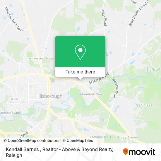 Kendall Barnes , Realtor - Above & Beyond Realty map