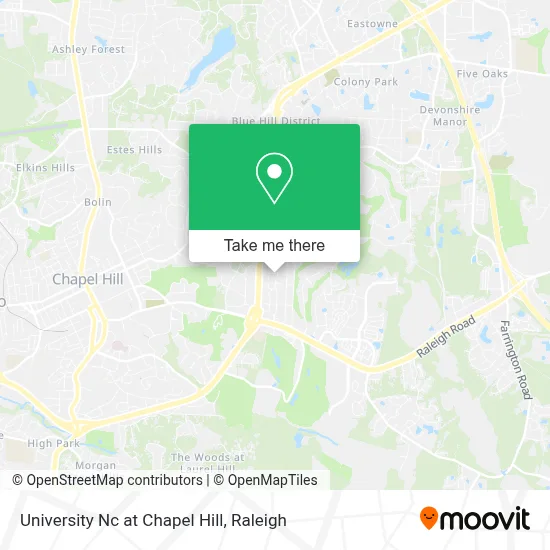 University Nc at Chapel Hill map