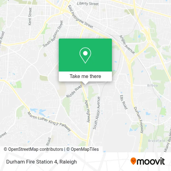 Durham Fire Station 4 map