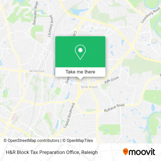 H&R Block Tax Preparation Office map