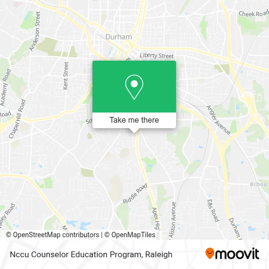 Nccu Counselor Education Program map