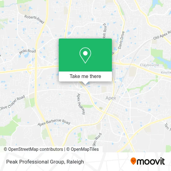 Peak Professional Group map