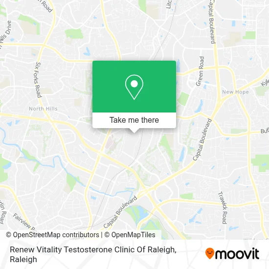 Renew Vitality Testosterone Clinic Of Raleigh map