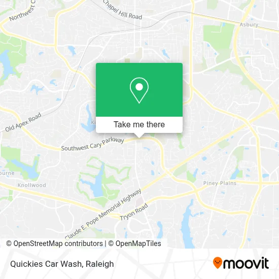 Quickies Car Wash map