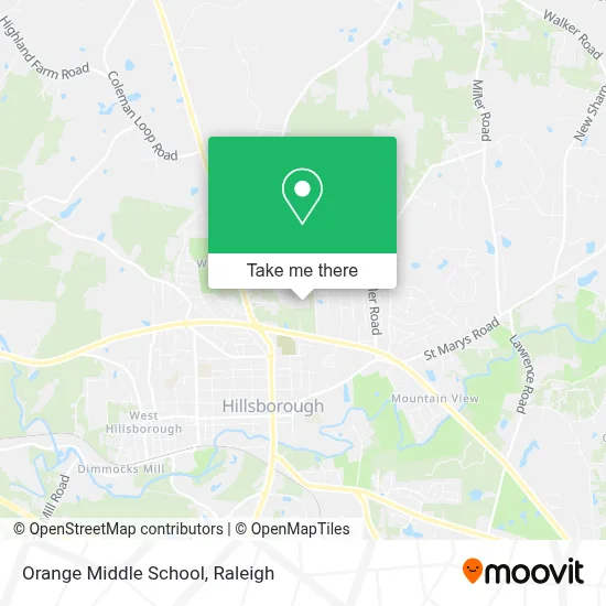 Orange Middle School map
