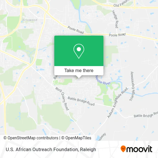 U.S. African Outreach Foundation map