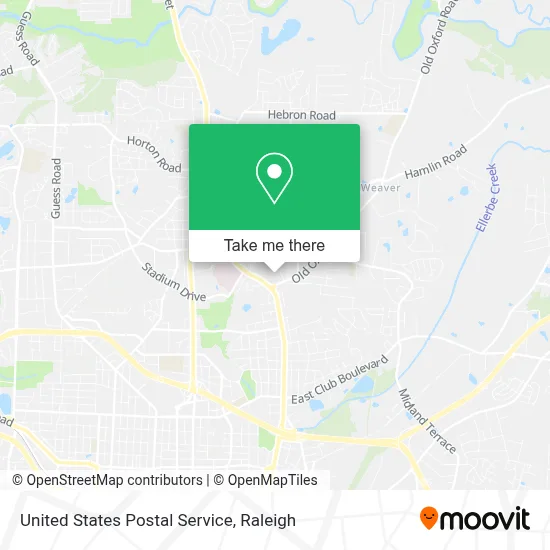 United States Postal Service map