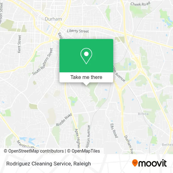 Rodríguez Cleaning Service map