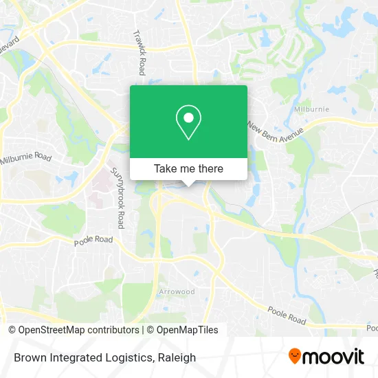 Brown Integrated Logistics map