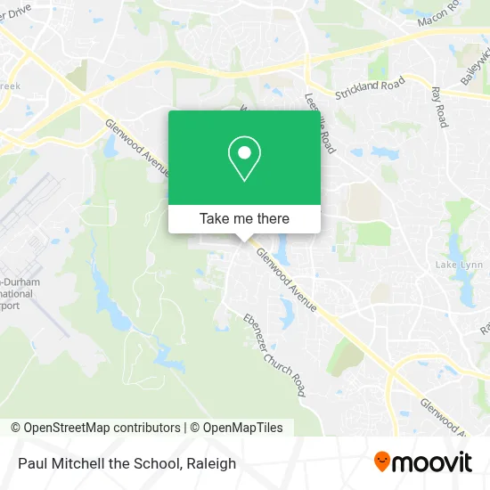 Paul Mitchell the School map