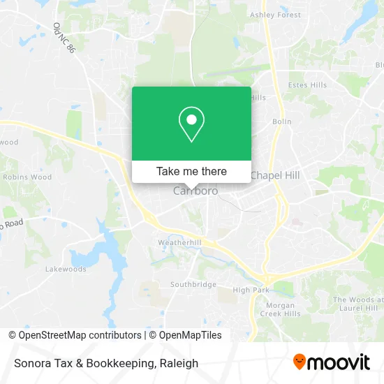 Sonora Tax & Bookkeeping map
