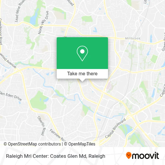 Raleigh Mri Center: Coates Glen Md map