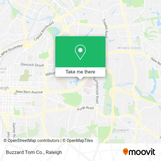 Buzzard Tom Co. map