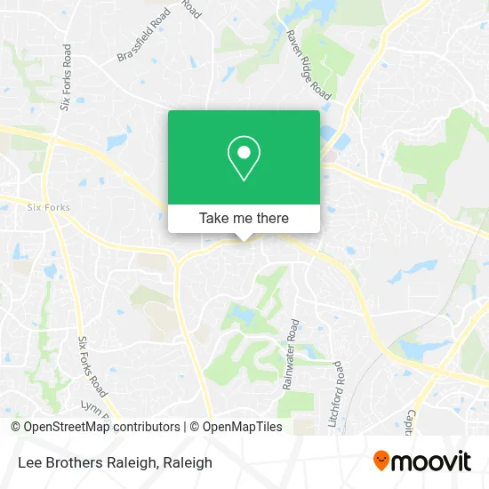 Lee Brothers Raleigh map