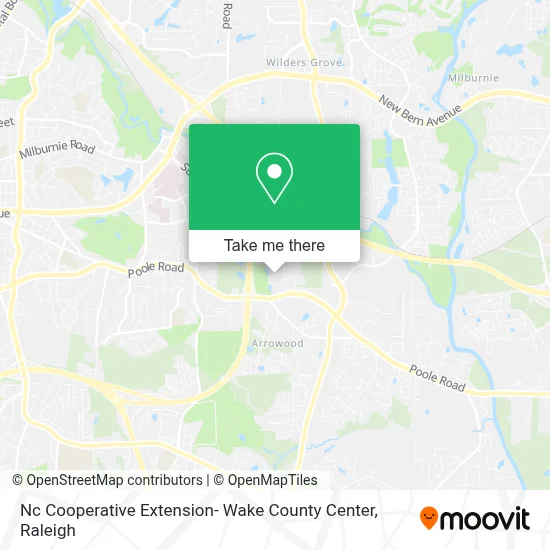 Nc Cooperative Extension- Wake County Center map