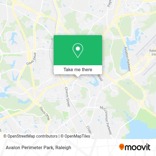 Avalon Perimeter Park map