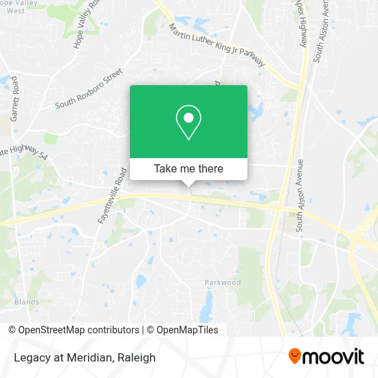 Legacy at Meridian map