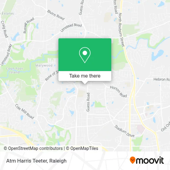 Atm Harris Teeter map