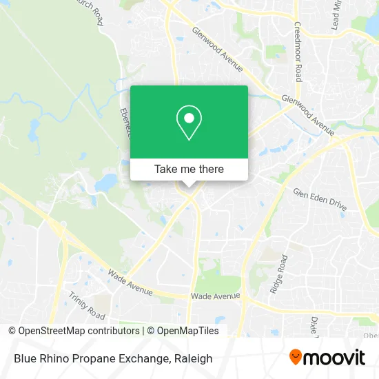 Blue Rhino Propane Exchange map