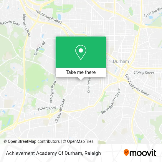 Achievement Academy Of Durham map