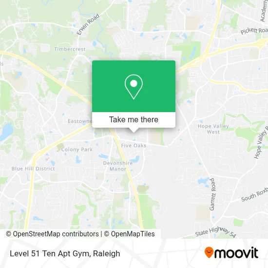 Level 51 Ten Apt Gym map