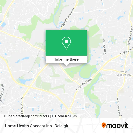 Home Health Concept Inc. map