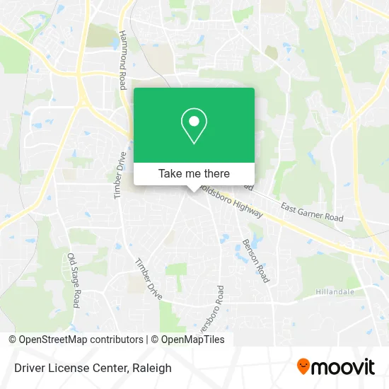 Driver License Center map
