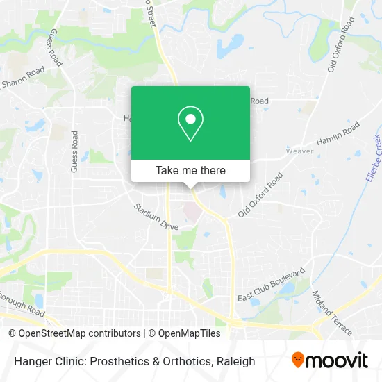 Hanger Clinic: Prosthetics & Orthotics map
