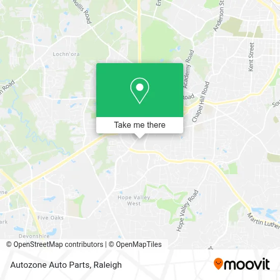 Autozone Auto Parts map