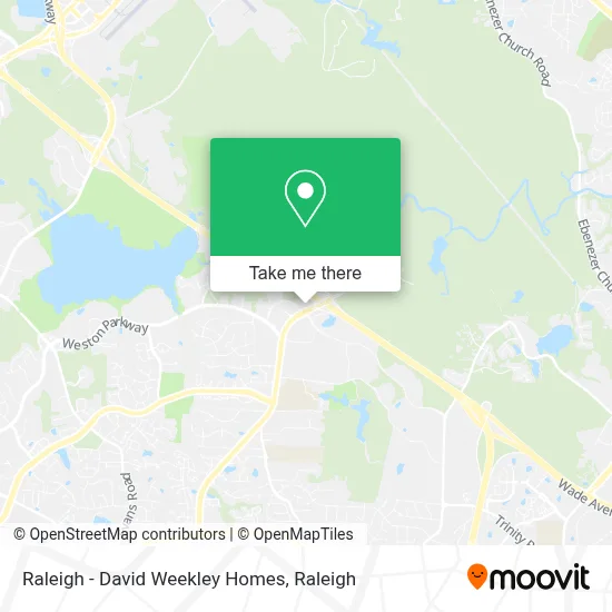 Raleigh - David Weekley Homes map