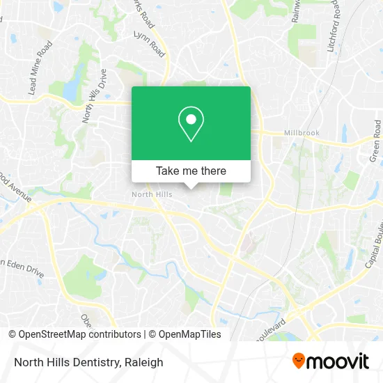North Hills Dentistry map