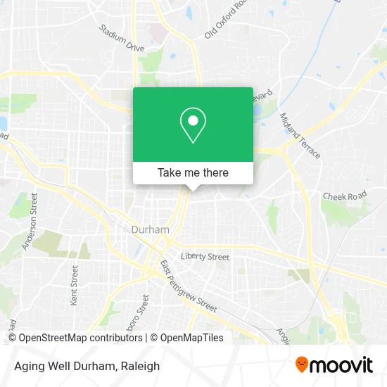 Aging Well Durham map
