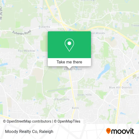 Moody Realty Co map