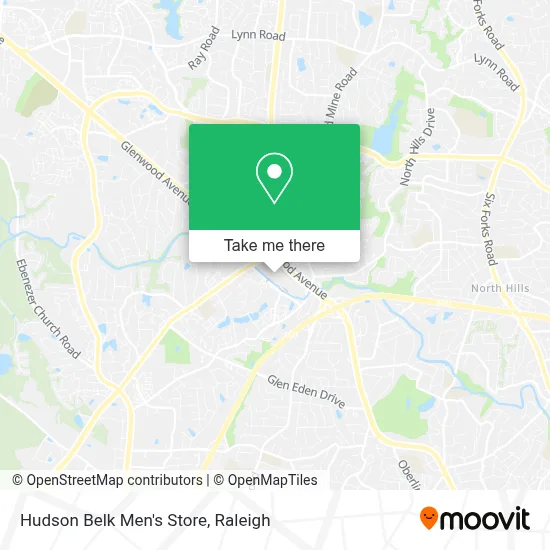 Hudson Belk Men's Store map