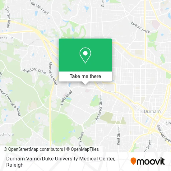 Durham Vamc / Duke University Medical Center map