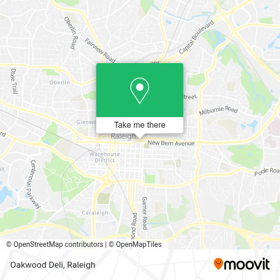 Oakwood Deli map