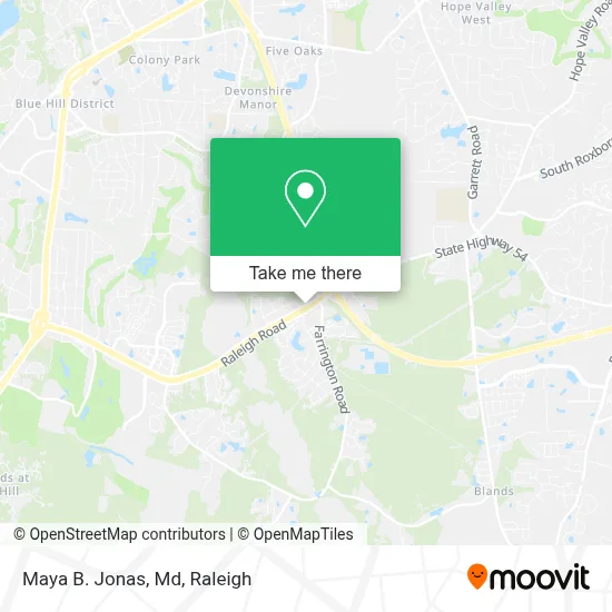 Maya B. Jonas, Md map