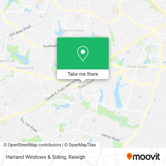 Harland Windows & Siding map