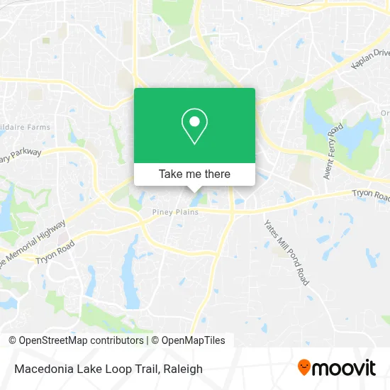 Macedonia Lake Loop Trail map