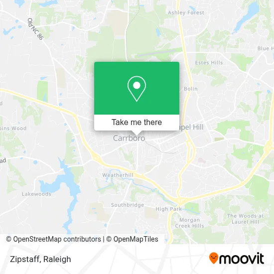 Zipstaff map