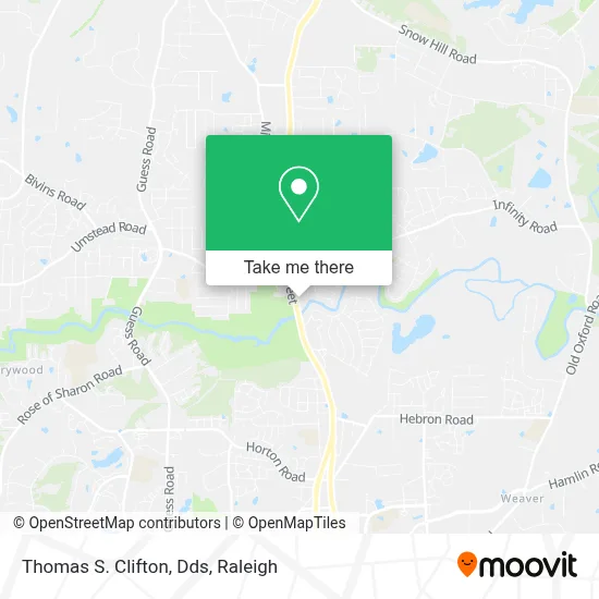 Thomas S. Clifton, Dds map