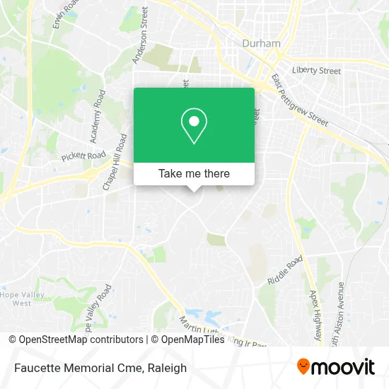 Faucette Memorial Cme map