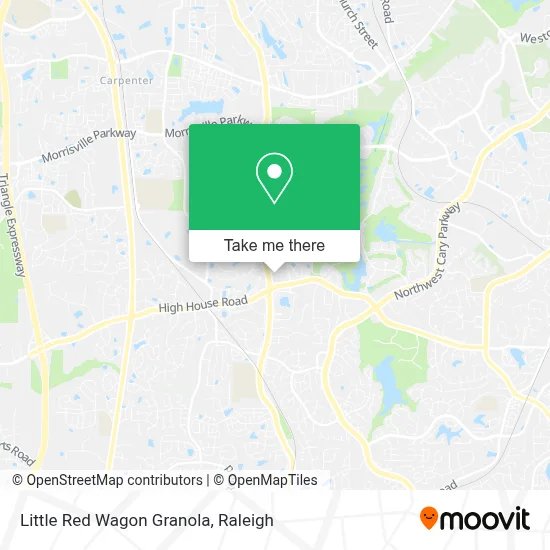 Little Red Wagon Granola map